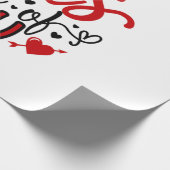 Papier Cadeau Valentine Art All Me Aime Tous (Coin)