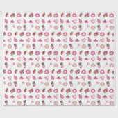 Papier Cadeau Valentine Desserts Petite amoureuse Anniversaire m (Plat)