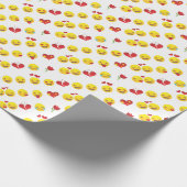 Papier Cadeau Valentine Emojis (Coin)