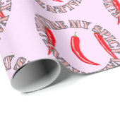 Papier Cadeau Valentine épicée (Coin rond)