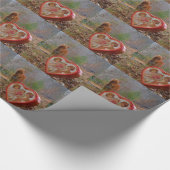 Papier Cadeau Valentine Heart Miniature Brown Horse (Coin)