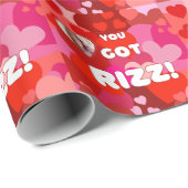 Papier Cadeau Valentine Heart Pop (Coin rond)