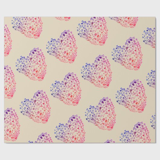 Papier Cadeau Valentine jour Matte Wrapper Papier (Plat)