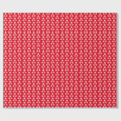 Papier Cadeau Valentine Ours Tenant Un Coeur (Plat)