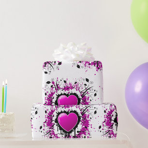 Papier Cadeau Valentine Purple Heart