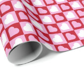Papier Cadeau Valentine’s Day Gift Wrap Cute Love (Coin rond)