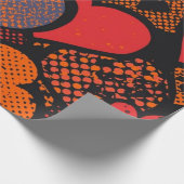 Papier Cadeau Valentine’s Day Heart Pattern – Retro Pop Art (Coin)