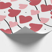 Papier Cadeau Valentines Coeurs Doodles Dots Motif (Coin)