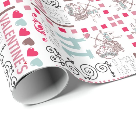 Papier Cadeau Valentines Day GIFT WRAP (Coin rond)