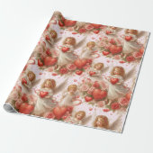 Papier Cadeau  Valentines Day Hearts and Amge;s Holiday  (Déroulé)