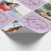 Papier Cadeau Valentine's Day Initials Love Photo Collage (Coin)