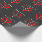 Papier Cadeau Valentines Day Love Math Equitation Mathématicien (Coin)