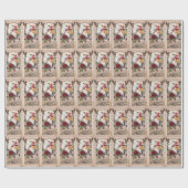 Papier Cadeau Valentine's Day Vintage Doves Papier d'enveloppeme (Plat)