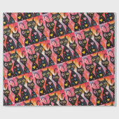 Papier Cadeau Valentine's Day Wrapping Paper Cats Hearts (Plat)
