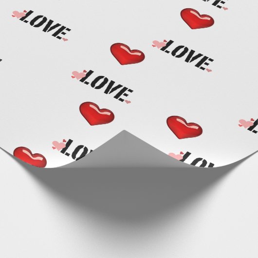 Papier Cadeau Valentine's day Wrapping Paper Roll (Coin)