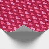 Papier Cadeau Valentines Jour Coeurs Motif Rose rouge (Coin)