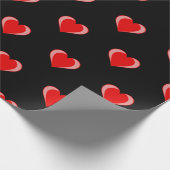 Papier Cadeau valentines mignonnes coeur de jour motif (Coin)