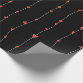 Papier Cadeau Valentines motif de coeur de jour (Coin)