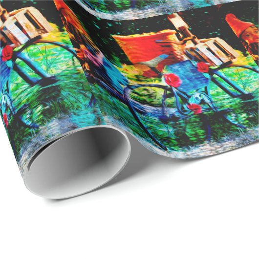 Papier Cadeau Vallée de gnome (Coin rond)