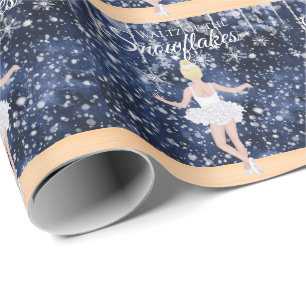 Papier Cadeau Valse des flocons de neige le ballet des crapets