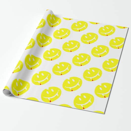 Papier Cadeau vampire emoji dracula (Déroulé)