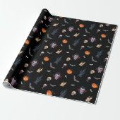 Papier Cadeau 🧛 ♂️ vampire gothique Halloween Black Wrap 🎁 (Déroulé)