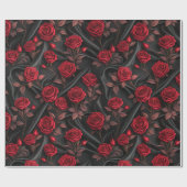 Papier Cadeau Vampire Halloween Motif (Plat)