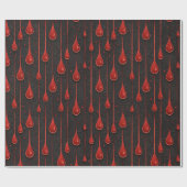 Papier Cadeau Vampire Halloween Motif (Plat)