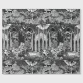 Papier Cadeau Vampire's Crypt Graves Skulls Bats Gothic Church (Plat)