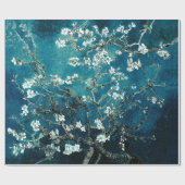 Papier Cadeau Van Gogh Almond Blossoms Dark Turquoise (Plat)