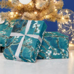 Papier Cadeau Van Gogh Almond Blossoms Dark Turquoise<br><div class="desc">Artiste : Vincent Van Gogh Titre : Almond Blossoms turquoise foncé Ajoutez une touche d'élégance,  de classe,  de sophistication et de charme à votre don avec Vincent Van Gogh's Almond Blossoms dans une palette de couleurs mise à jour.</div>