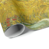 Papier Cadeau Van Gogh Champ de blé Cyprès Peinture (Coin rond)