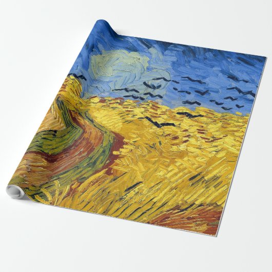 Papier Cadeau Van Gogh Champs de blé Impressionniste Peinture (Déroulé)