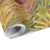 Papier Cadeau Van Gogh Champs de blé Impressionniste Peinture (Coin rond)