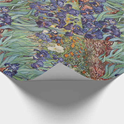 Papier Cadeau Van Gogh Irises Peinture impressionniste (Coin)