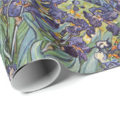 Papier Cadeau Van Gogh Irises Peinture impressionniste (Coin rond)