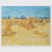 Papier Cadeau Van Gogh; Moisson en Provence (Plat)