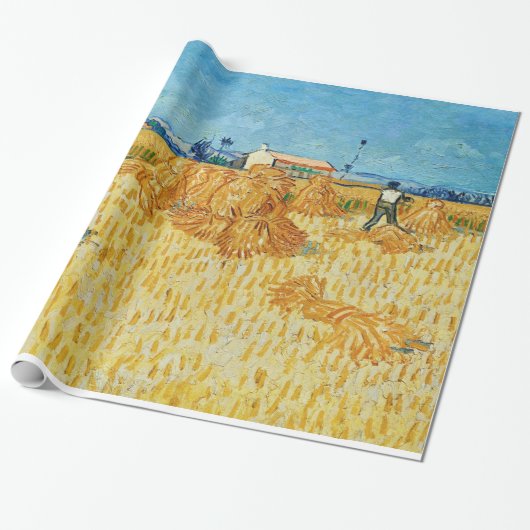 Papier Cadeau Van Gogh; Moisson en Provence (Déroulé)