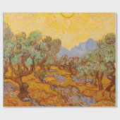 Papier Cadeau Van Gogh Olive Trees Soleil Jaune Ciel (Plat)