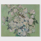 Papier Cadeau Van Gogh Rose Floral Peinture (Plat)