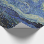 Papier Cadeau Van Gogh, Starry Nigh, peinture classique (Coin)