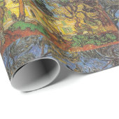 Papier Cadeau Van Gogh Trees in the Garden, Impressionniste clas (Coin rond)