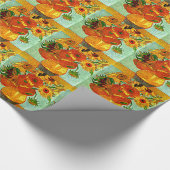 Papier Cadeau Van Gogh - Twelve Sunflowers (Coin)