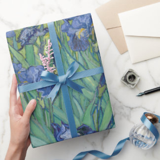 Papier Cadeau Van Gogh Vintage Irises
