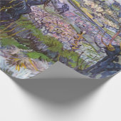 Papier Cadeau Van Gogh Vue Arles Jardin Fleuri (Coin)