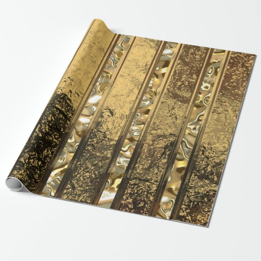 Papier Cadeau Vanderush Elegant Gold (Déroulé)