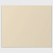 Papier Cadeau Vanille Beige couleur solide (Plat)