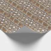 Papier Cadeau Vannerie de panier en marron (Coin)