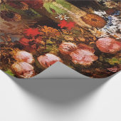 Papier Cadeau Vase avec des pavots, des fleurs de cornouiller, d (Coin)