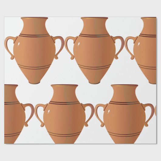 Papier Cadeau Vase d'argile (Plat)